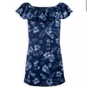 NWOT Tommy Bahama Disney Parks Mickey Mouse Indigo Woven Dress for Adults Size L